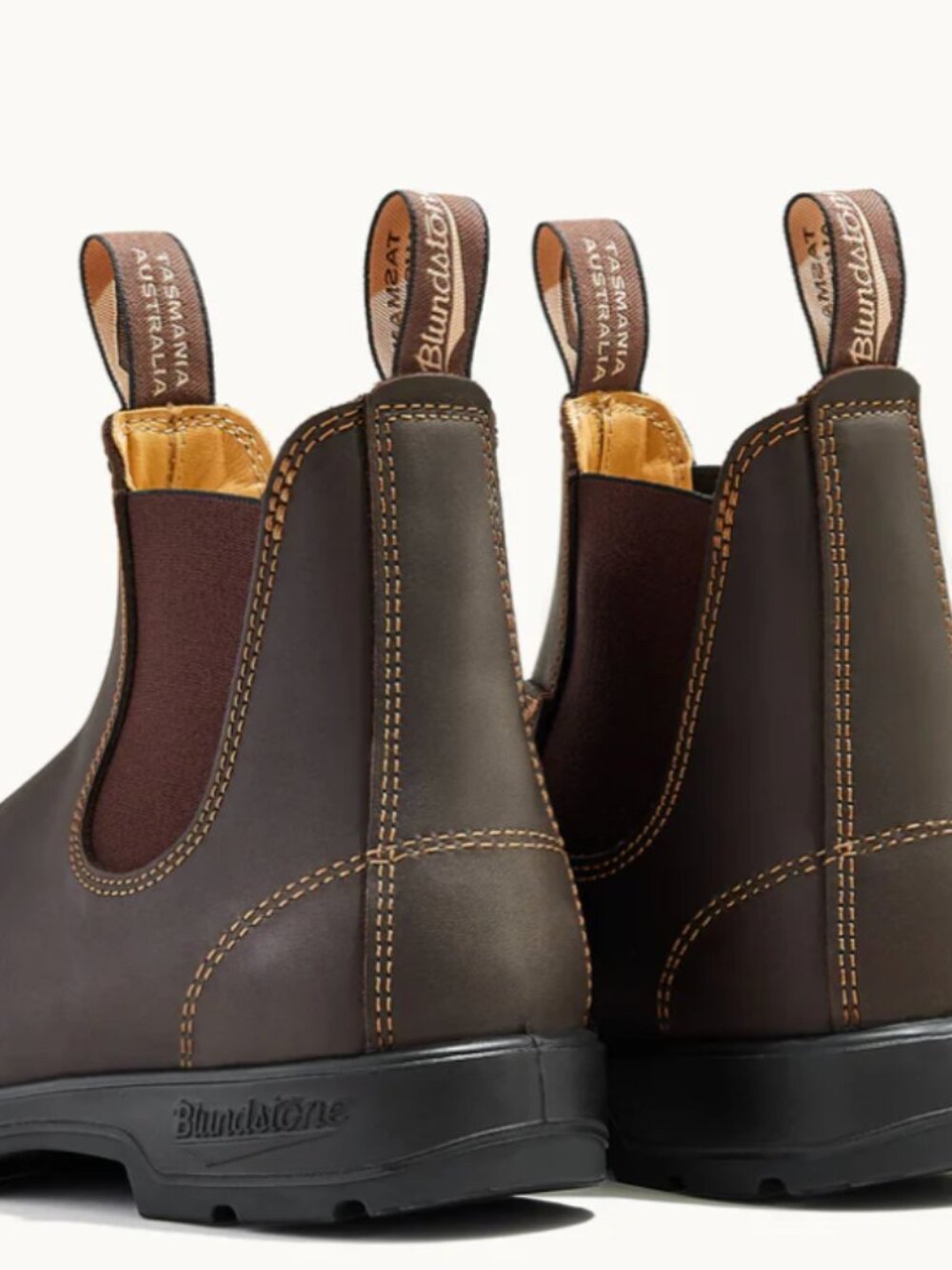 Blundstone 500 Chelsea Stout Brown Boots, New In Box, Size 7.5 (4.5 AU) - Picture 5 of 7